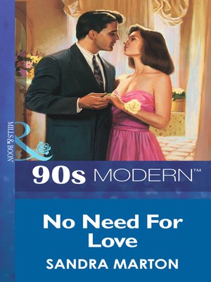 cover image of No Need for Love